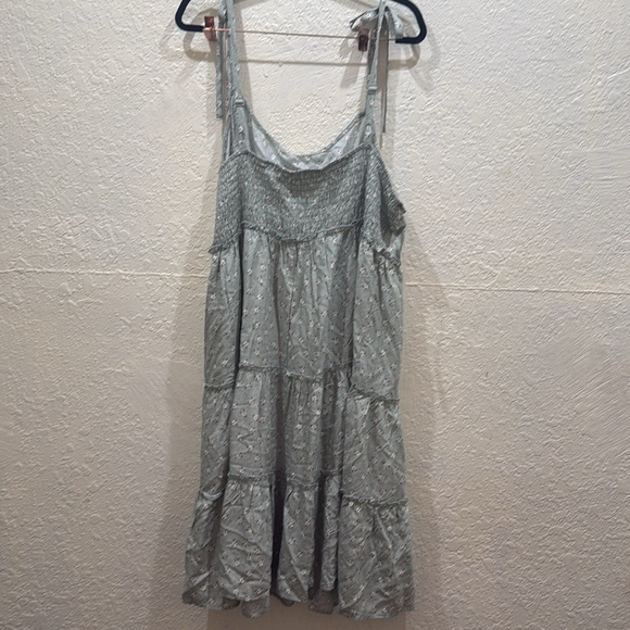 AWW Light Green Flower Summer Dress Size 3X - Picture 3 of 5